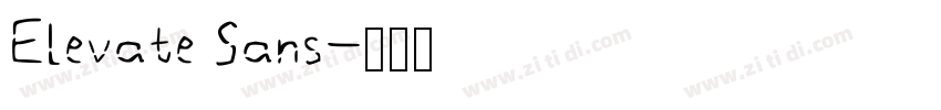 Elevate Sans字体转换